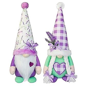 Gnomi di lavanda primaverili, peluche scandinavi Tomte, bambola elfo, gnomi di fiori, decorazione da cucina per fattoria e giardino