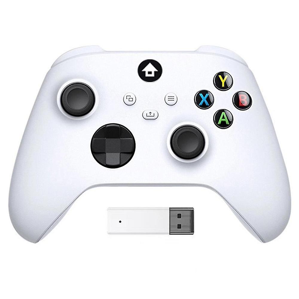 Wireless Game Controller Adapter for , /S, 2.4GHZ Controller Receiver for Windows PC Gamepad White