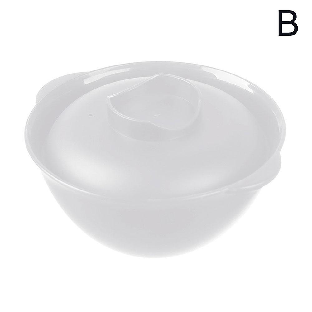 White (B)$Instant noodle bowl with lid and double handles, microwaveable lunch box, heat preservation instant noodle ramen bowl, children's food bowl