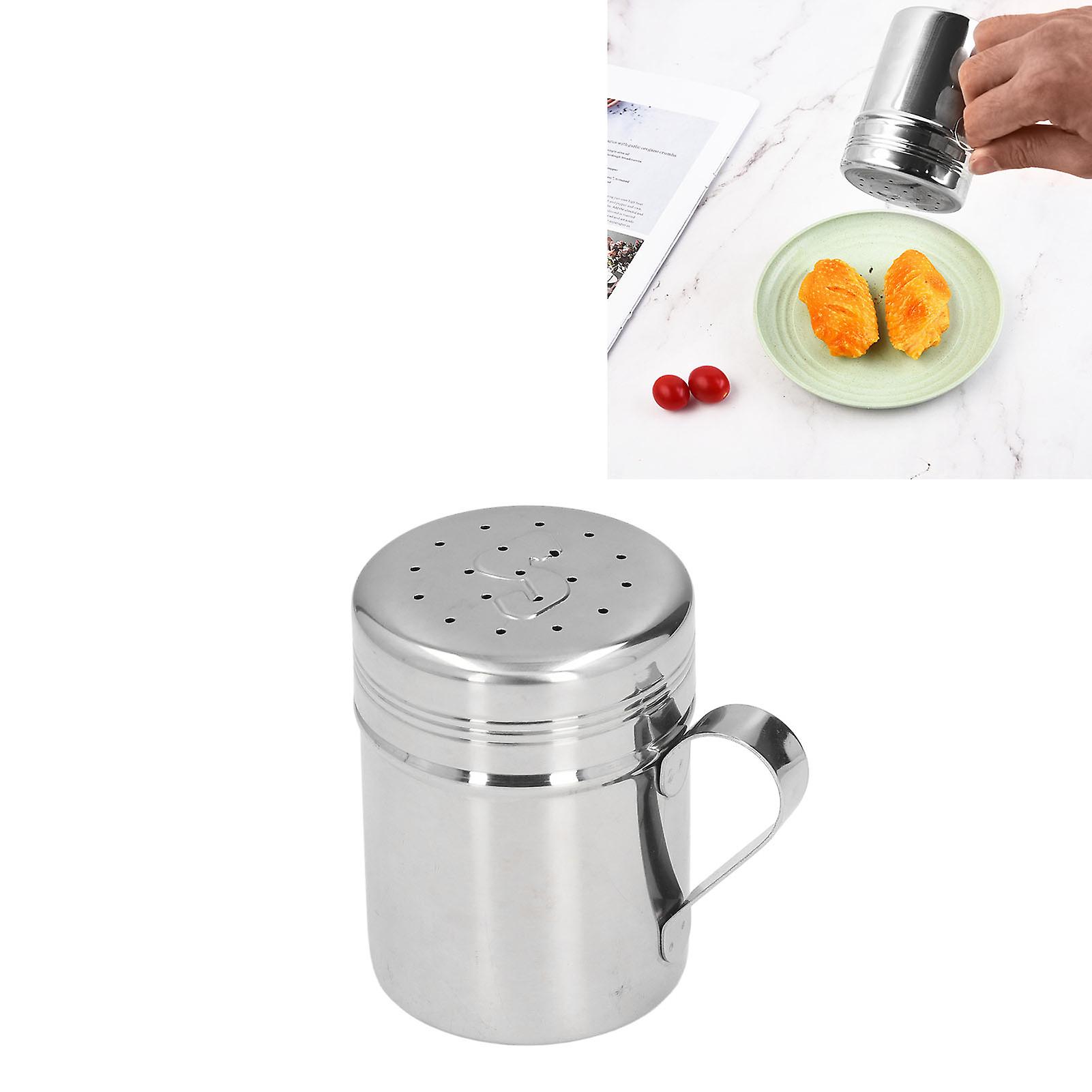 Stainless Steel Spice Dispenser 9.7cm Silver Compact Handle