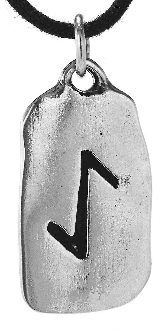 Runa Eihwaz 297 con Cadena de Serpiente - Plata
