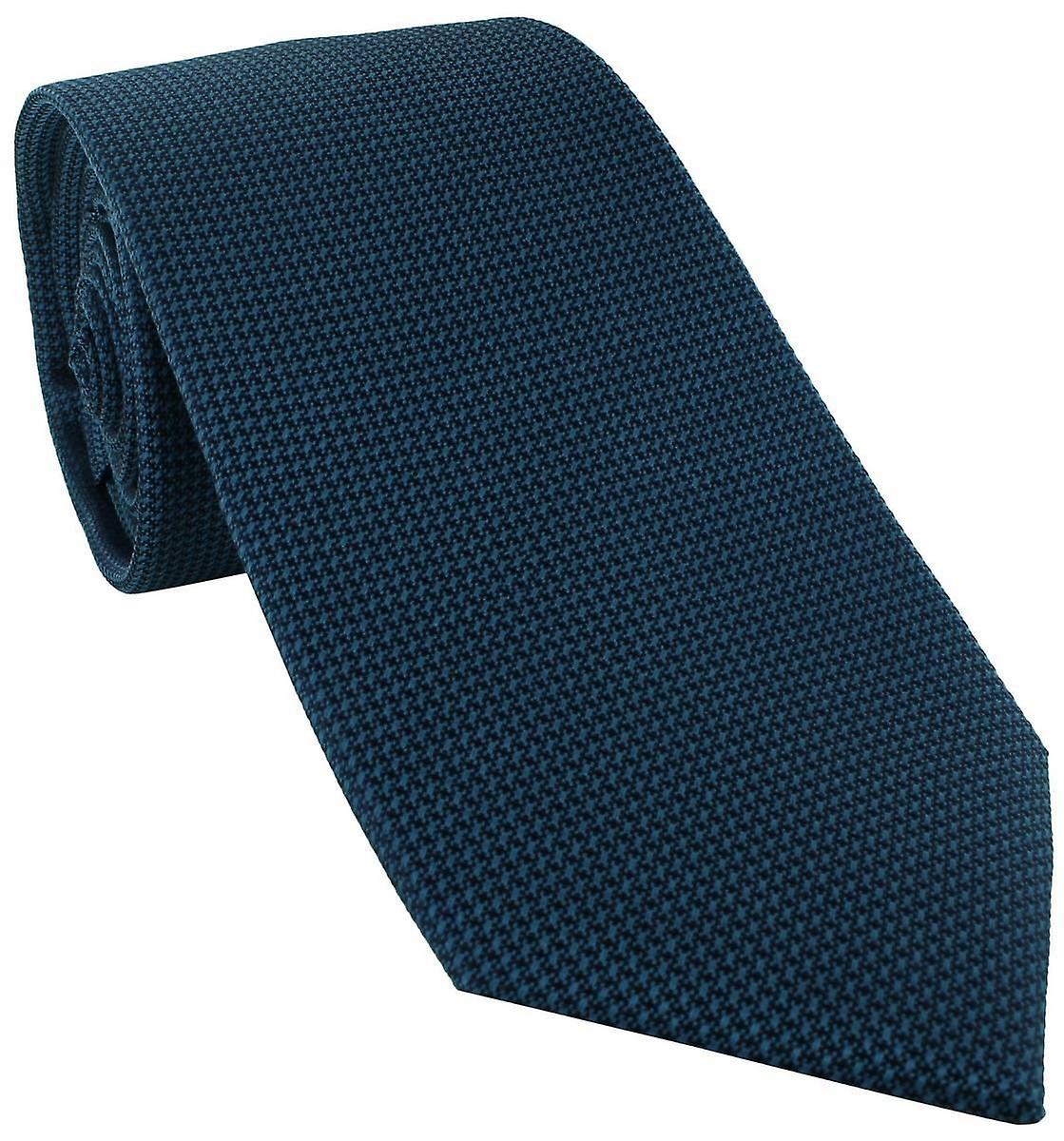 Michelsons de London Plain Silk Tie - Teal