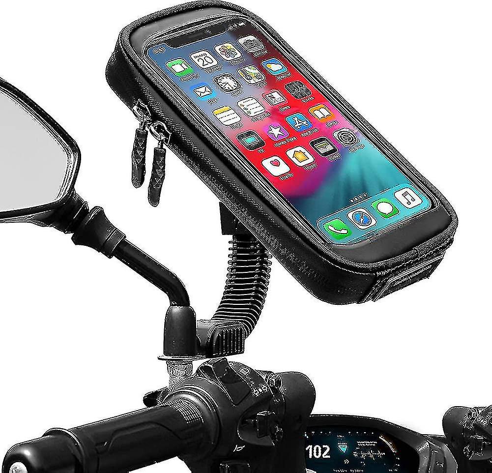 防水オートバイの電話ホルダー360回転オートバイスクータースマートフォン
