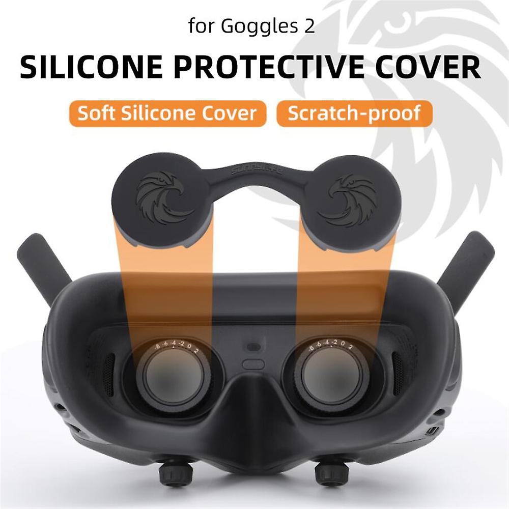 Lens Cover Dust-proof VR Lens Silicone Case Soft Protector Anti-Scratch Accessories for DJI Avata 2/1 Goggles 2/3