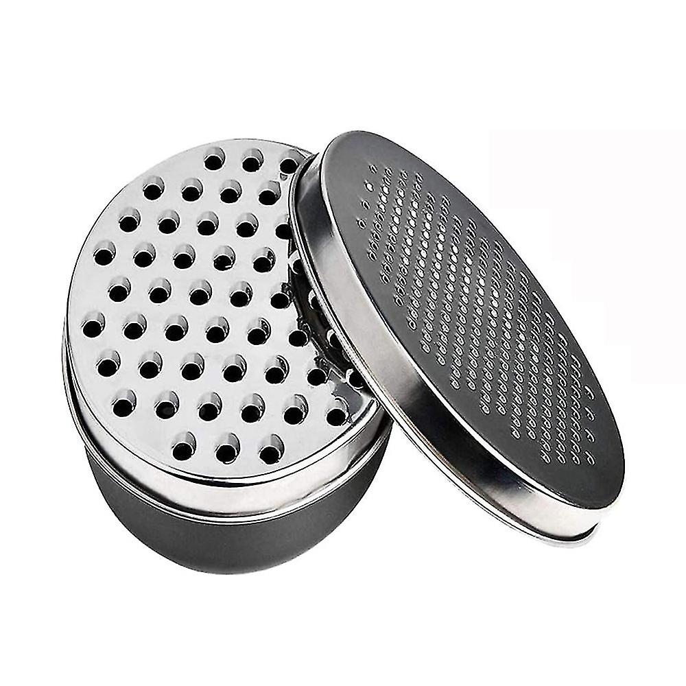 Cheese Grater With Container, For Kitchen With 2 Sizes, Vegetable Grinder, Ginger Shredder, Chocola