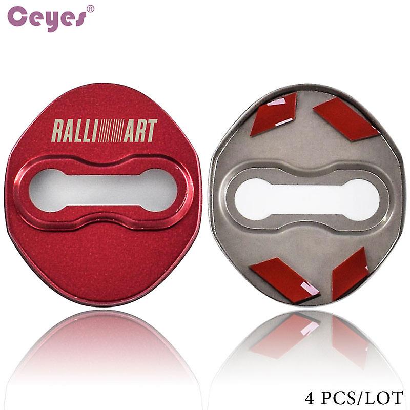 Car-Styling Auto Door Cover Lock Case for Mitsubishi RalliArt Outlander Ralli Art Accessories Lancer Car-styling 4pcs/lot~14989