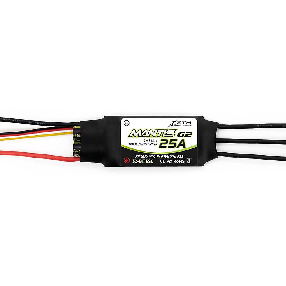 ZTW Mantis G2 25A New 32Bit Brushless ESC With 5/6/7.4V Adjustable 4A BEC 24S for RC Airplane