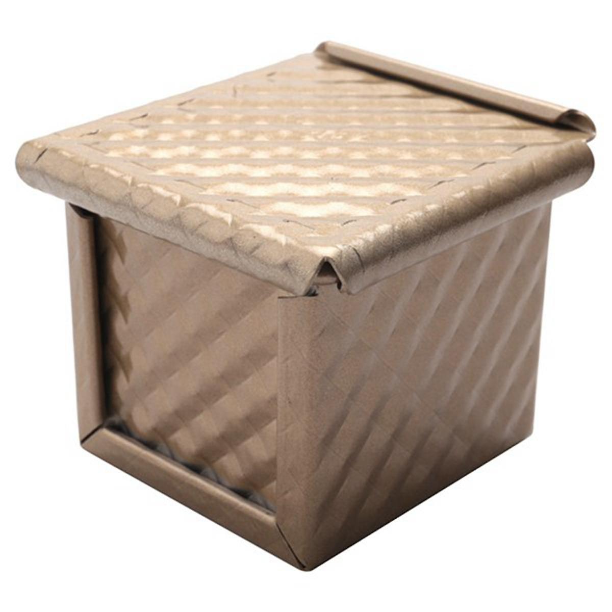 2PCS Square Loaf Pan with Lid Toast Mold Bread Pan Pullman Loaf Pan with Cover Non-Stick Mini Water