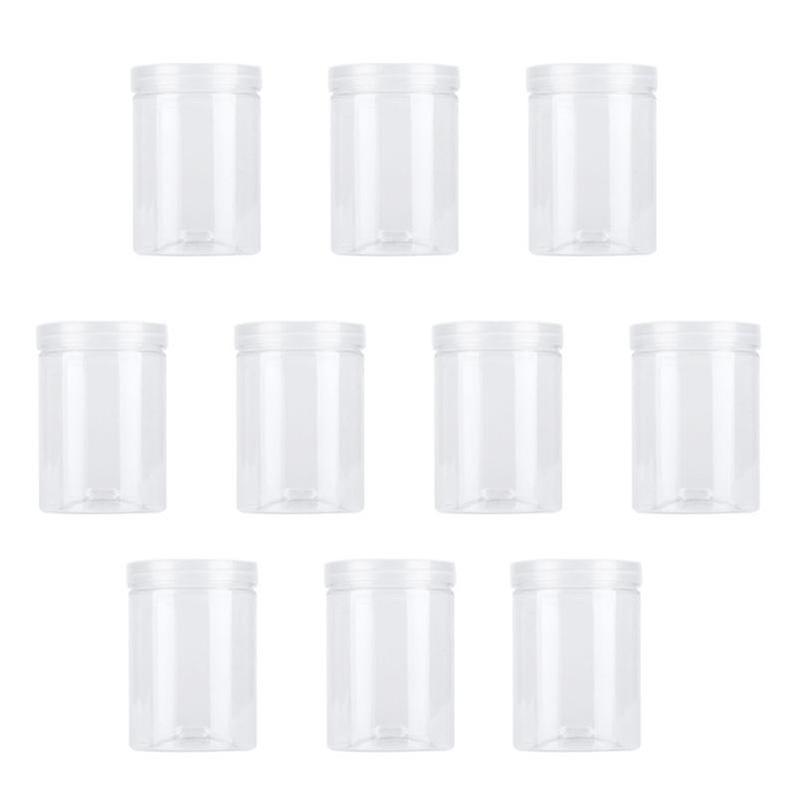 10pcs Plastic Storage Jars
