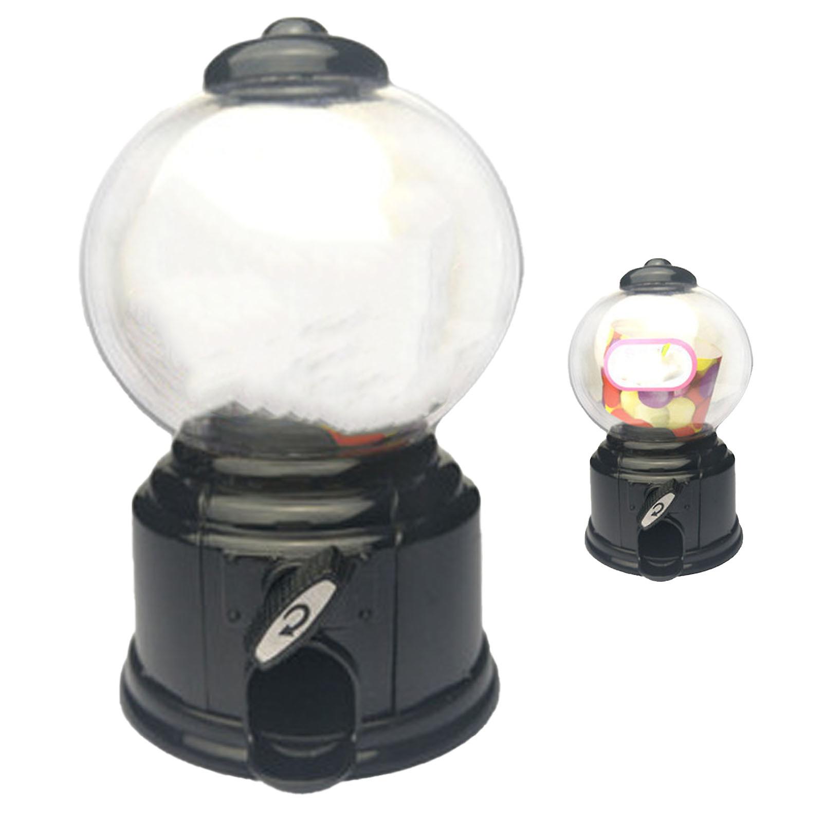 Kids Vending Machine Toy Multi Function Retro Design Durable Plastic Kids Gumball Machine for Family Games Interaction Black