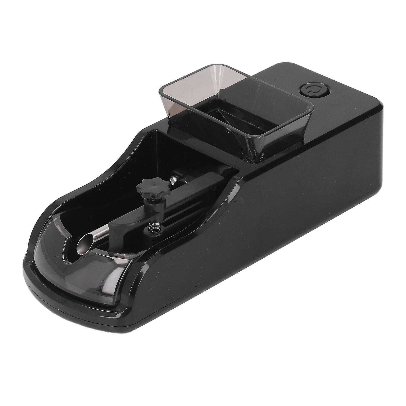 Automatic Cigarette Rolling Machine 8mm Small Electric Cigarette Injector Machine 100‑240V Black EU Plug 