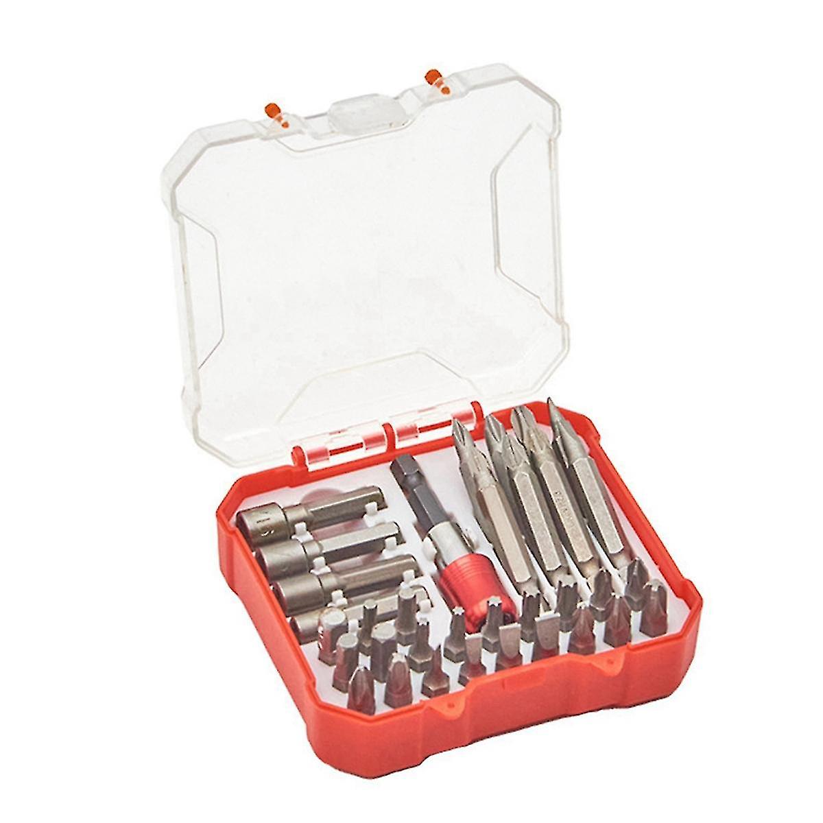 34pcs Short Batch Head Set Plum Hexagon Electric Screwdriver Screwdriver Head Boxed