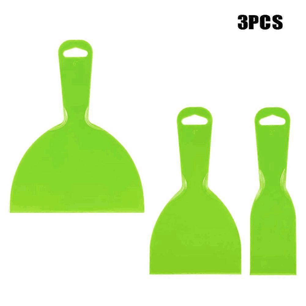 3pcs Set Wallpaper Scraper Plastic Spatula Putty Knives Wallpaper Stripper Plastering Tools for Walls
