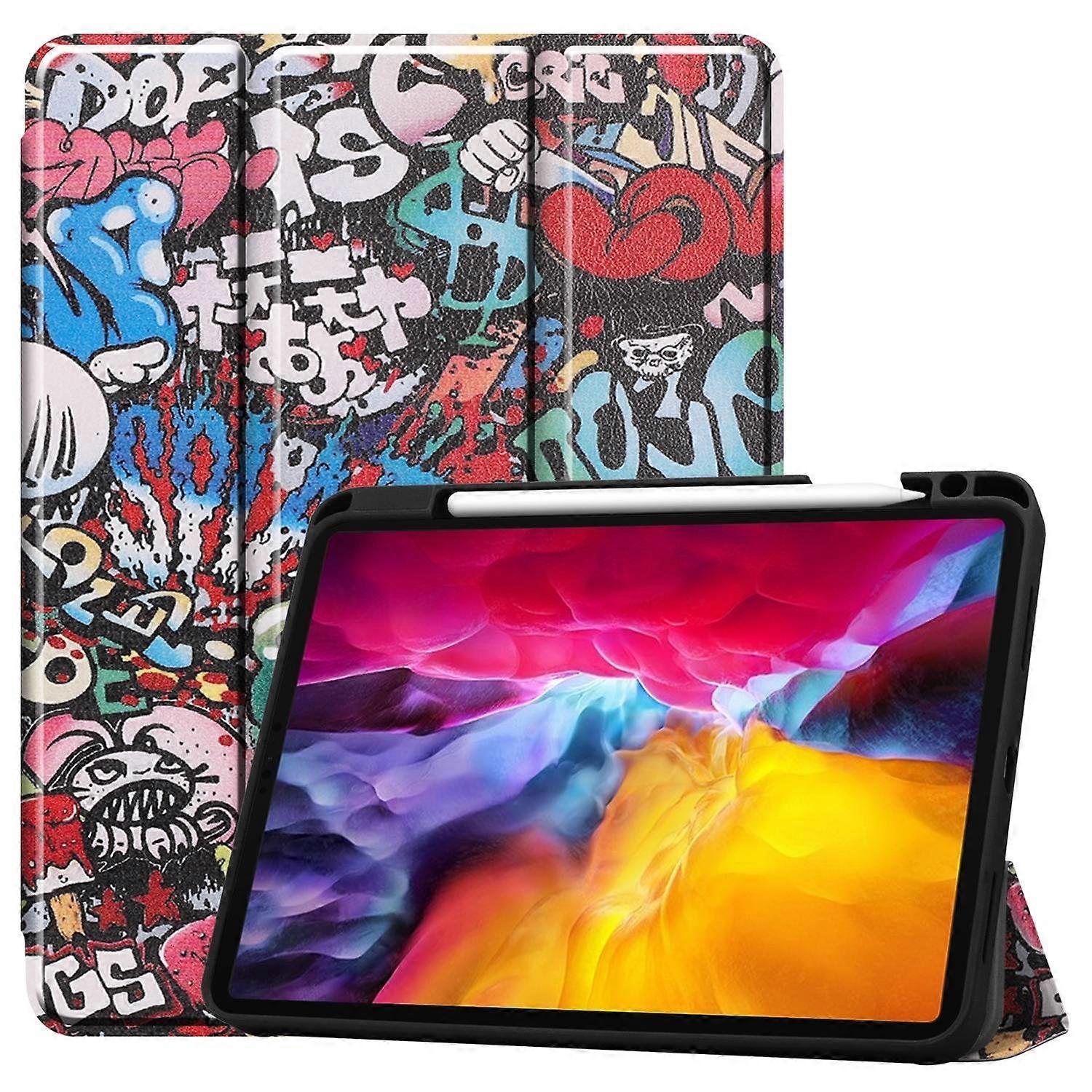 Colored Drawing PU Case For iPad Pro 11 inch (2021)