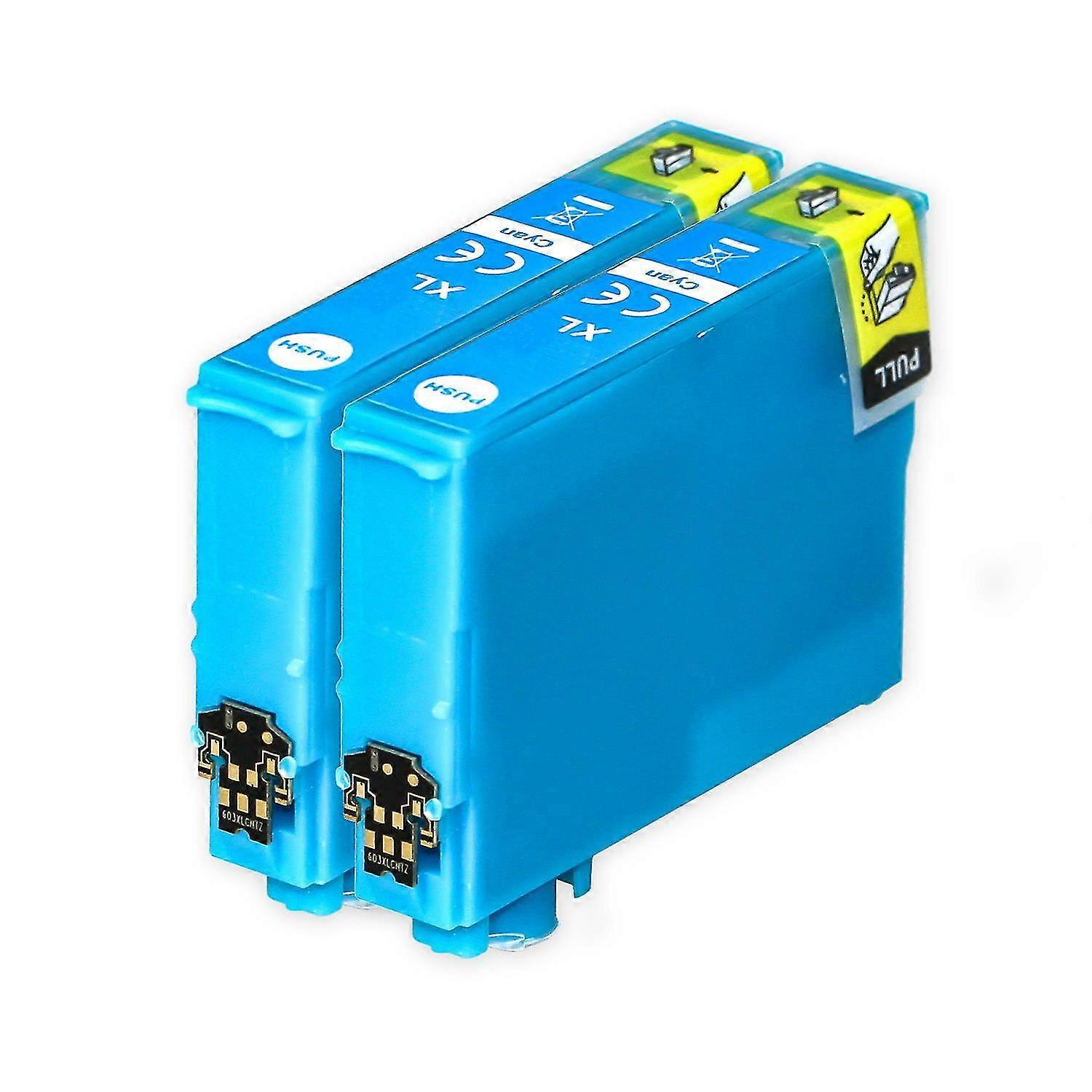 2 Cyan Ink Cartrids To Replace T1812 (18xl ) Compatible/non-oem From