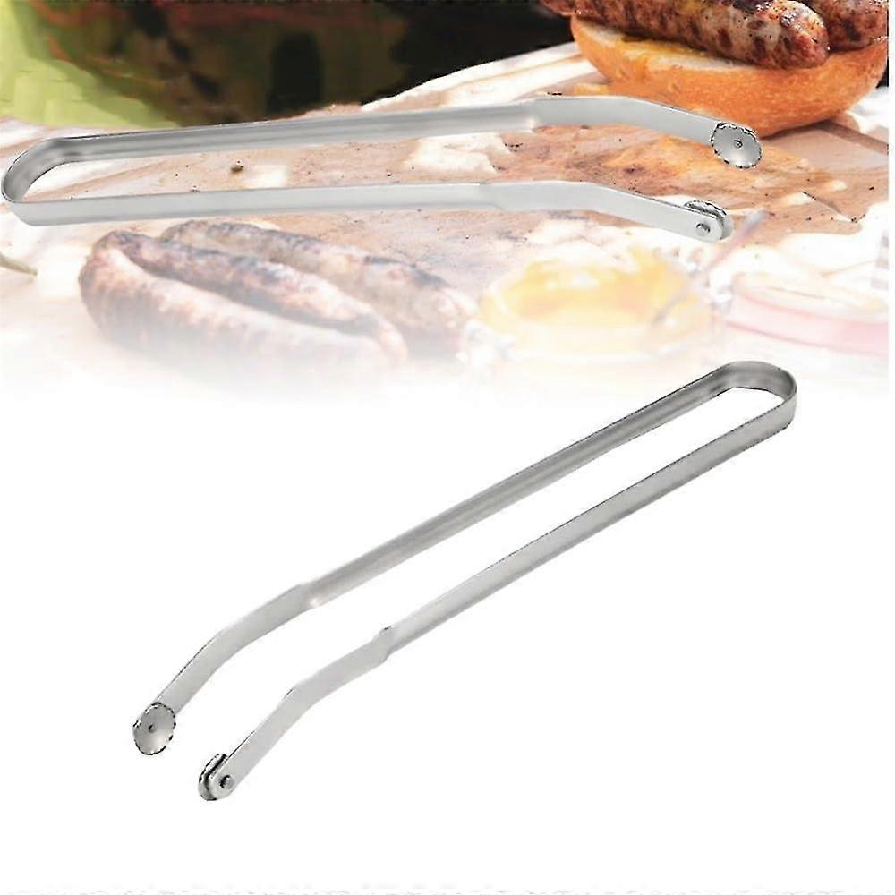 Long Handle BBQ Sausage Turning Tongs for Turning Bacon Steak Meat Vegetables