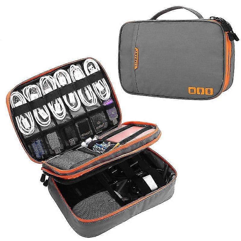 Electronics Organiser Data Lines Storage Case Poratable Dacron Storage Pouch