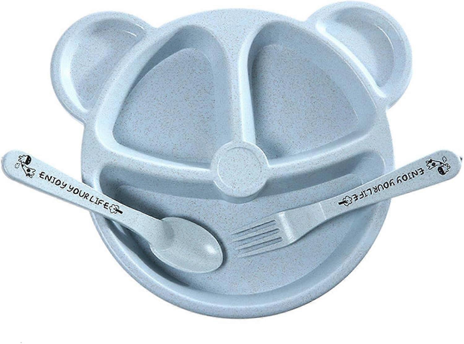 Tizzy Creative Eco-Friendly Wheat Straw Tableware Set, Cute Cartoon Children's Bowl Set