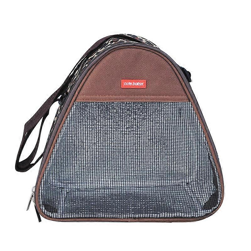 Portable Small Pet Breathable Carrier Bag Pet Triangle Adjustable Strap Bag (Blue)