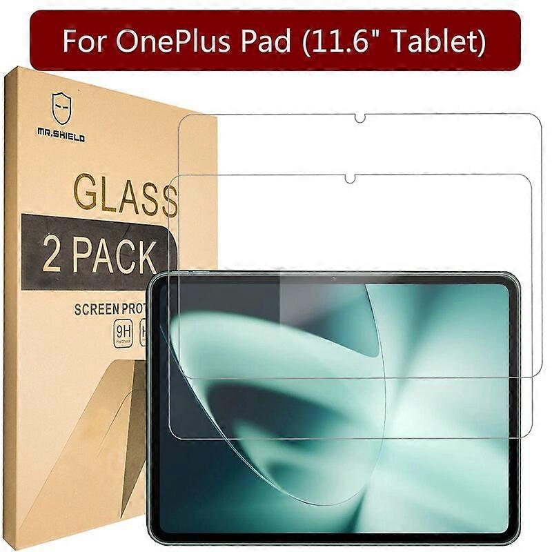 Mr.Shield Screen Protector For OnePlus Pad (11.6" Tablet) [Tempered Glass] [2-PACK] Screen Protector with Lifetime Replacement  Screen Protectors