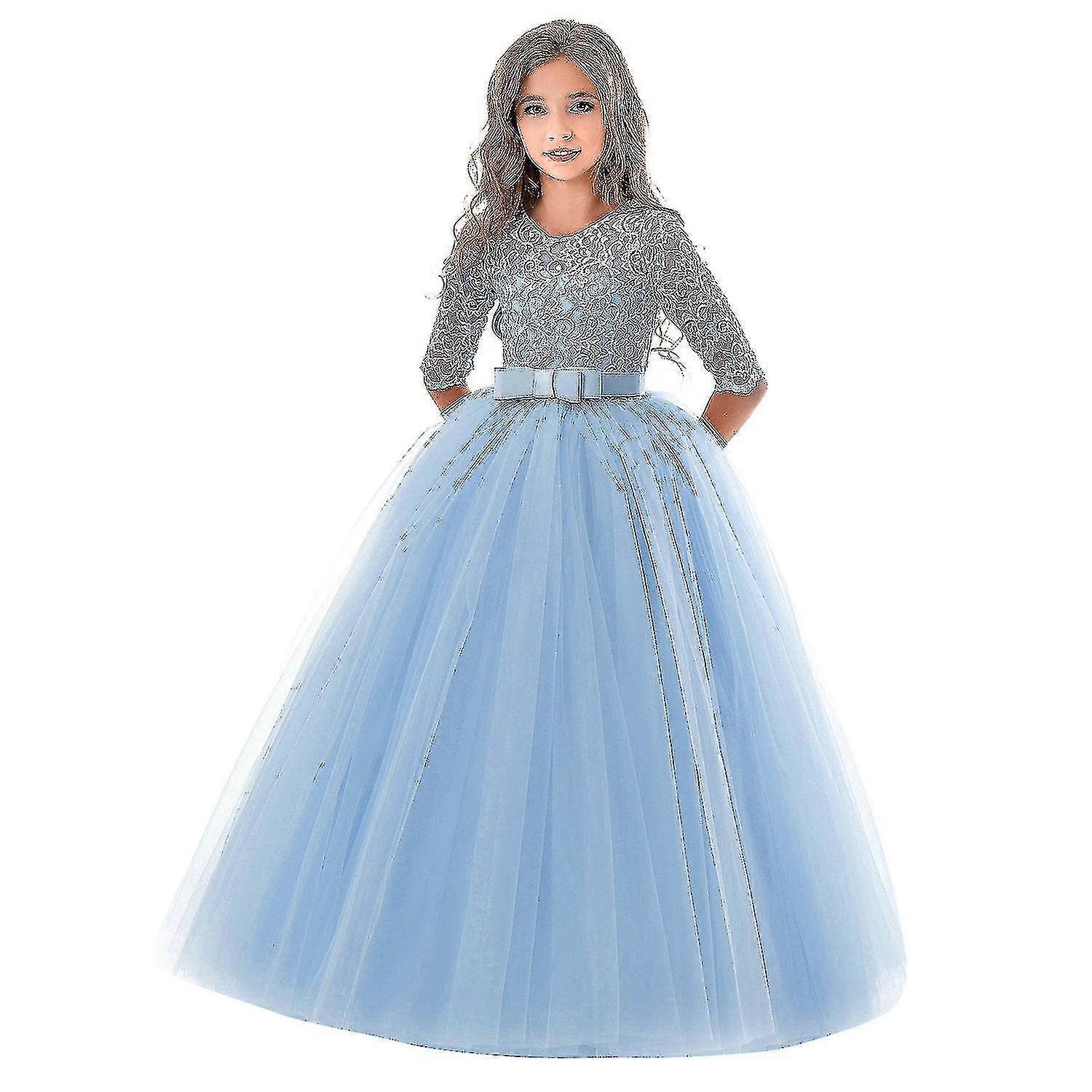 Çiçek Kız Prenses Elbiseler Parti Düğün Nedime Resmi Elbise Çocuk Elbise Cuy