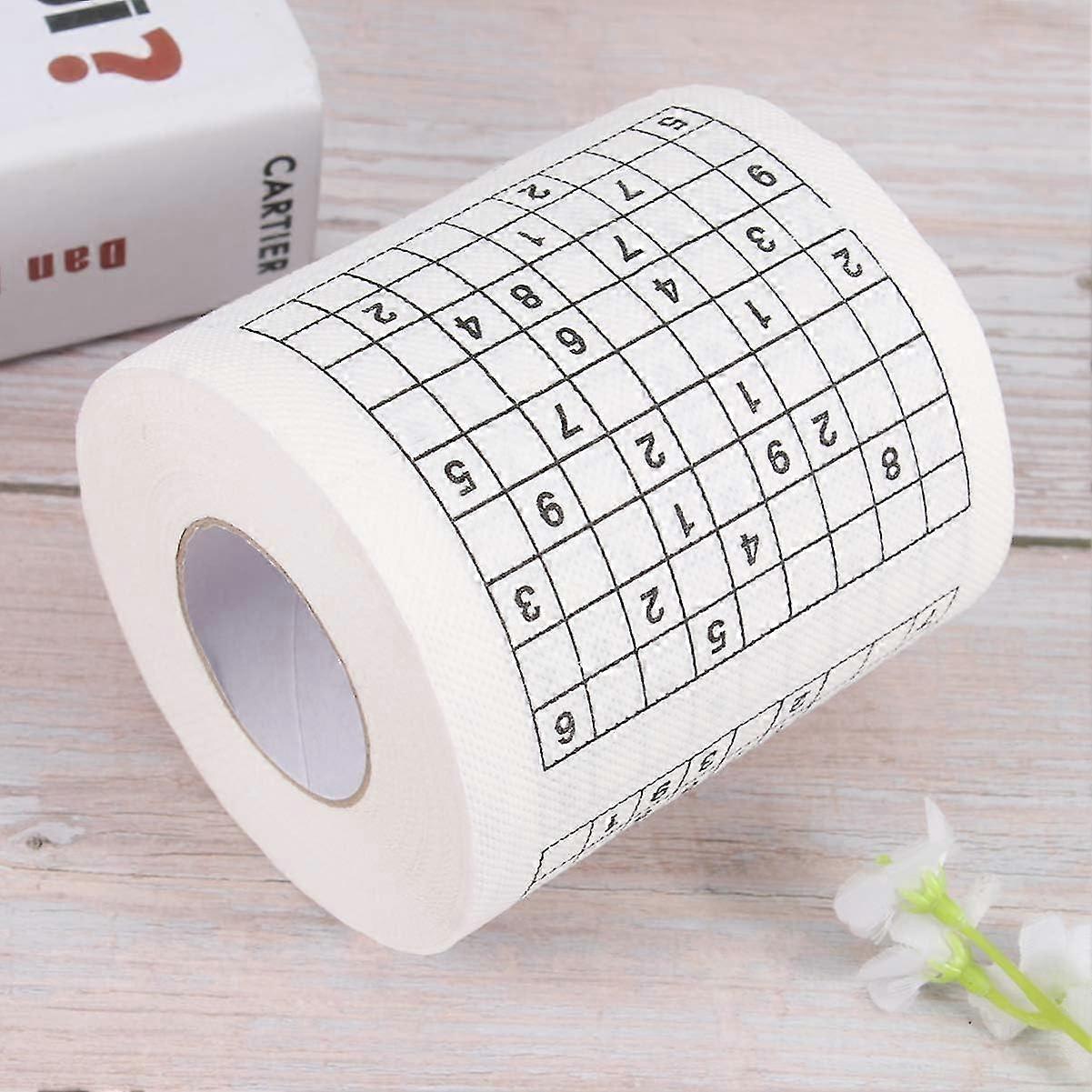 Printed Funny Sudoku Paper Toilet Bath Tissue
