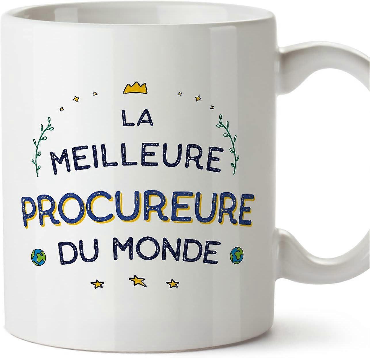 フランスのMeilleur du Mondeの検察官の女性マグカップ同僚への面白いギフトセラミック11オンスマグ