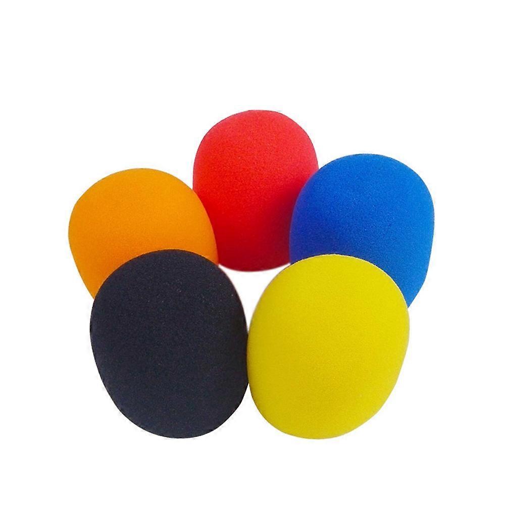 5pcs/lot Universal Mic Accessories Foam Cover Handheld Microphone Windshield Sponge Cap Ball Shape Microphone Windscreen for KTV Karaoke DJ