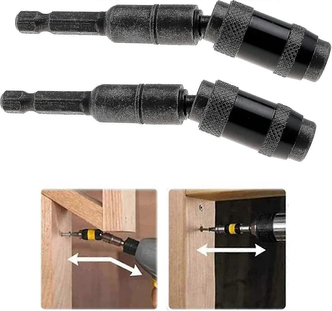 2 Pcs Magnetic Bit Holder, 20 Degree Hex Shank Magnetic Screwdriver Bits