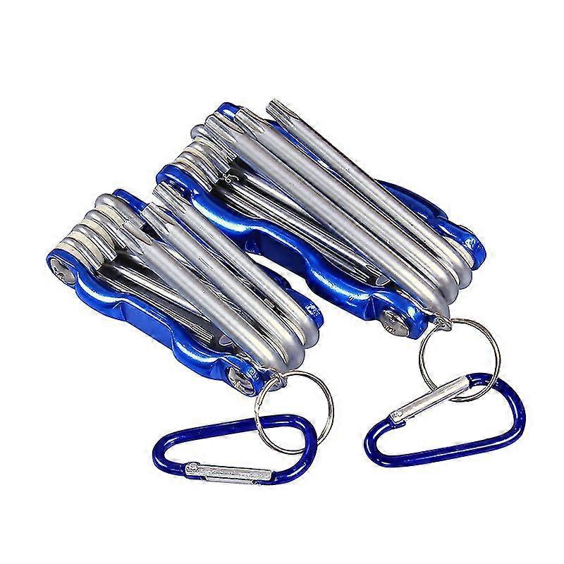 Portable Folding Hex Key Set, Metal Metric Wrench, Torx Allen Wrench, Hex Hand Wrenches