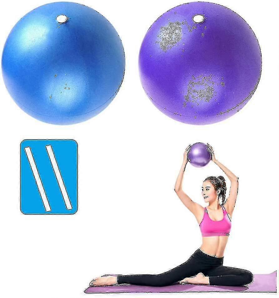 ピラティスボール、ヨガ、トレーニング、理学療法のための2個のミニ安定性ボール