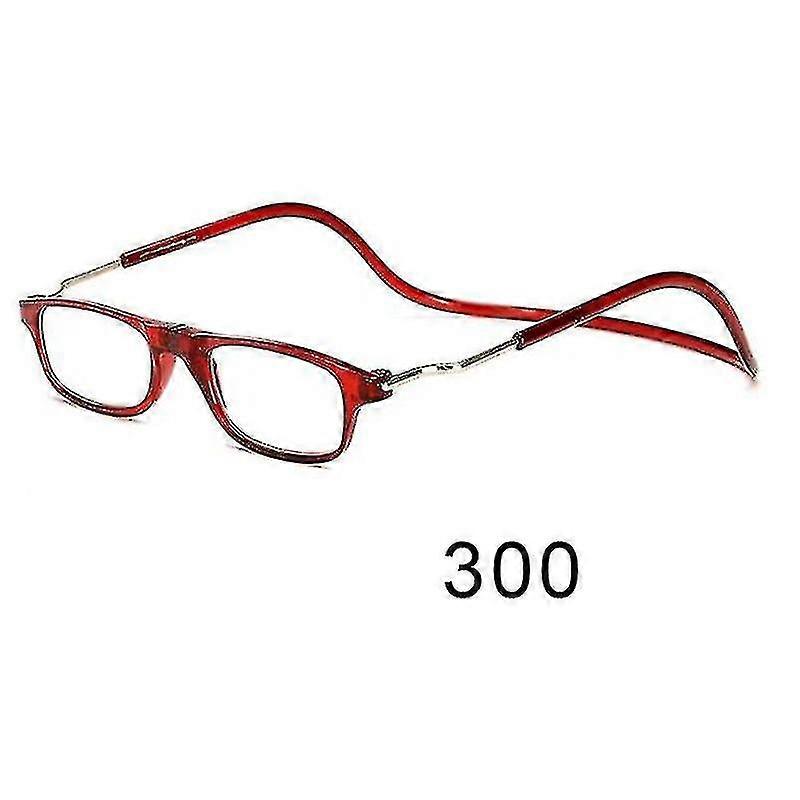 Flexible Magnetic Reading Glasses Hanging Neck Foldable Adjustable Clear Reading Glasses