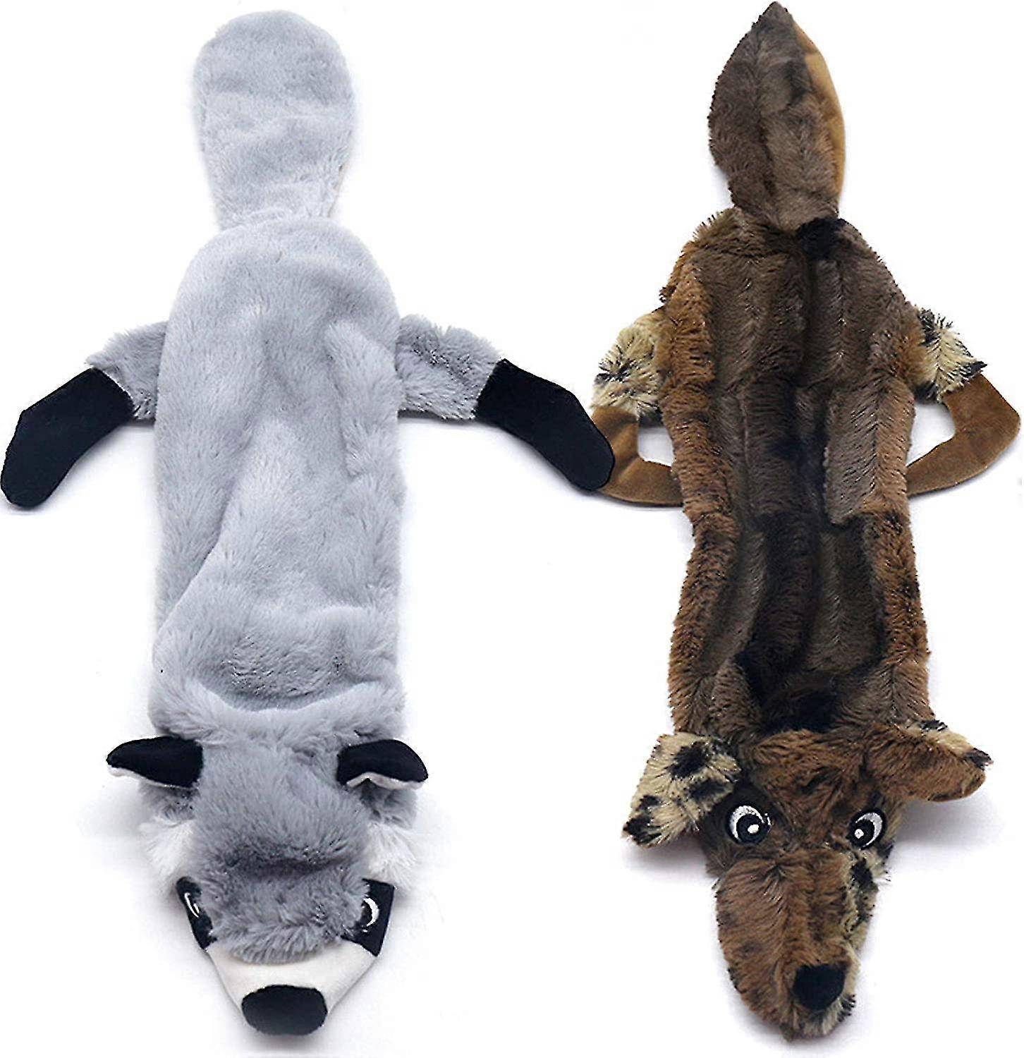 2 Pack Dog Squeaker Toys, Dog Toys With Durable Plush Squeaker For Medium And Large Dogs