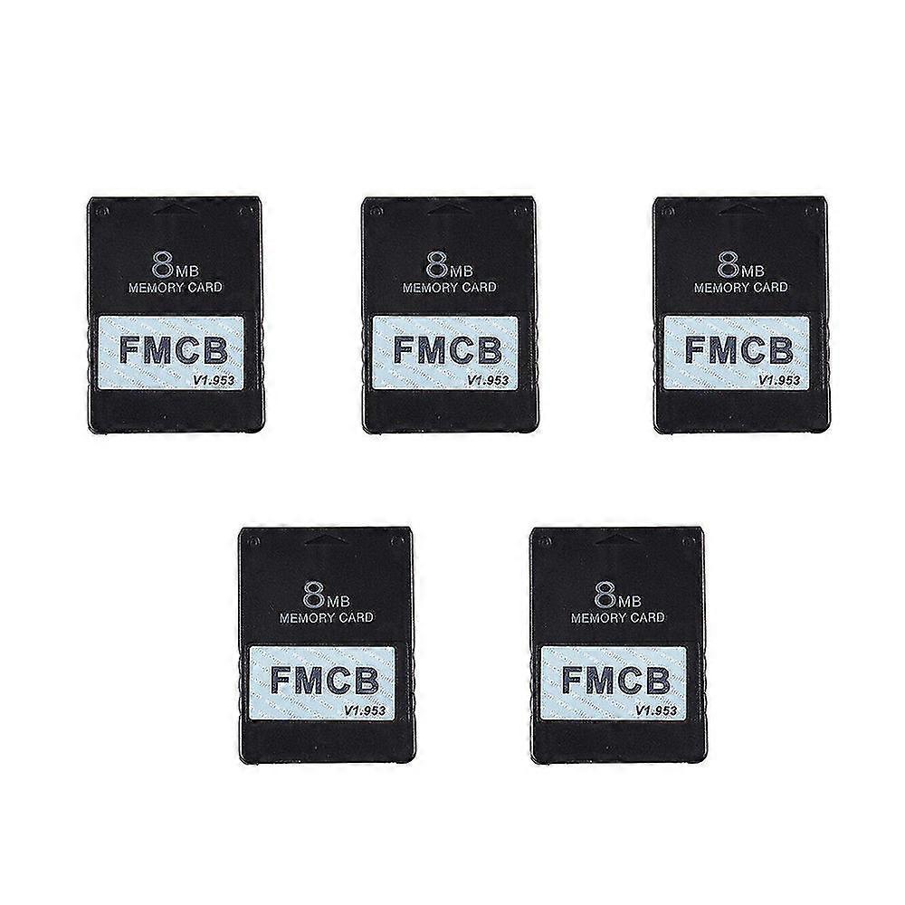 5pcs/lot Fmcb Free Mcboot Card For Ps2 For Playstation2 Memory Card V1.953 Opl Boot, 8mb