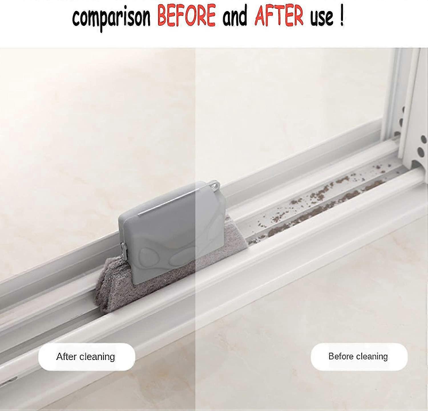 3pcs Window Groove Cleaning Brush, Hand-held Crevice Cleaner Tools