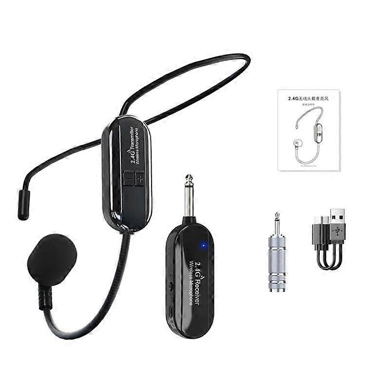 Wireless Microphone Professional 50m Stable Transmission Head Microphone