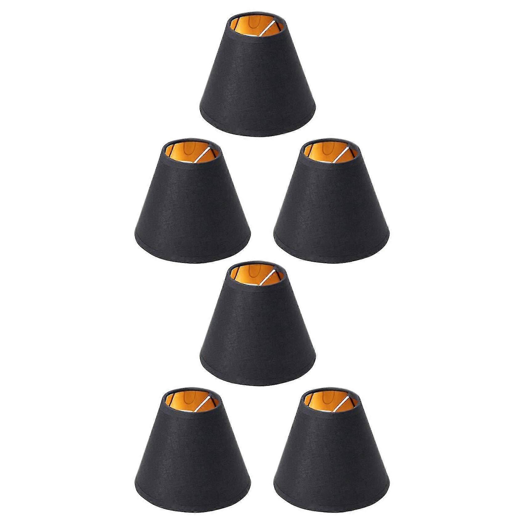 6x Small Lamp Shade Chandelier Shade Small Lamp Shade Clip For Candelabra Bulbs Table Chandelier Wa