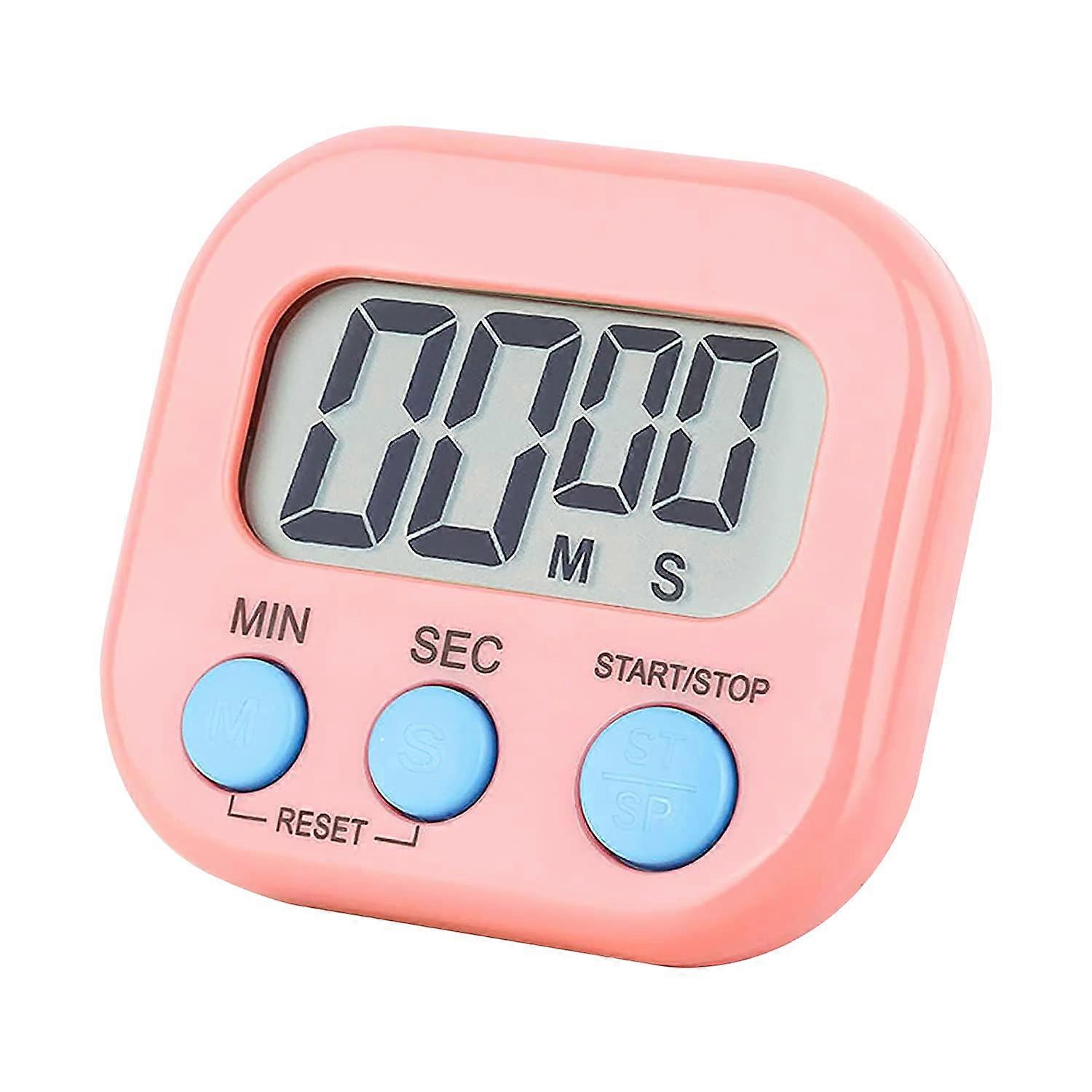 Magnetic Kitchen Timer Clock  Digital Visual Timer (Pink)