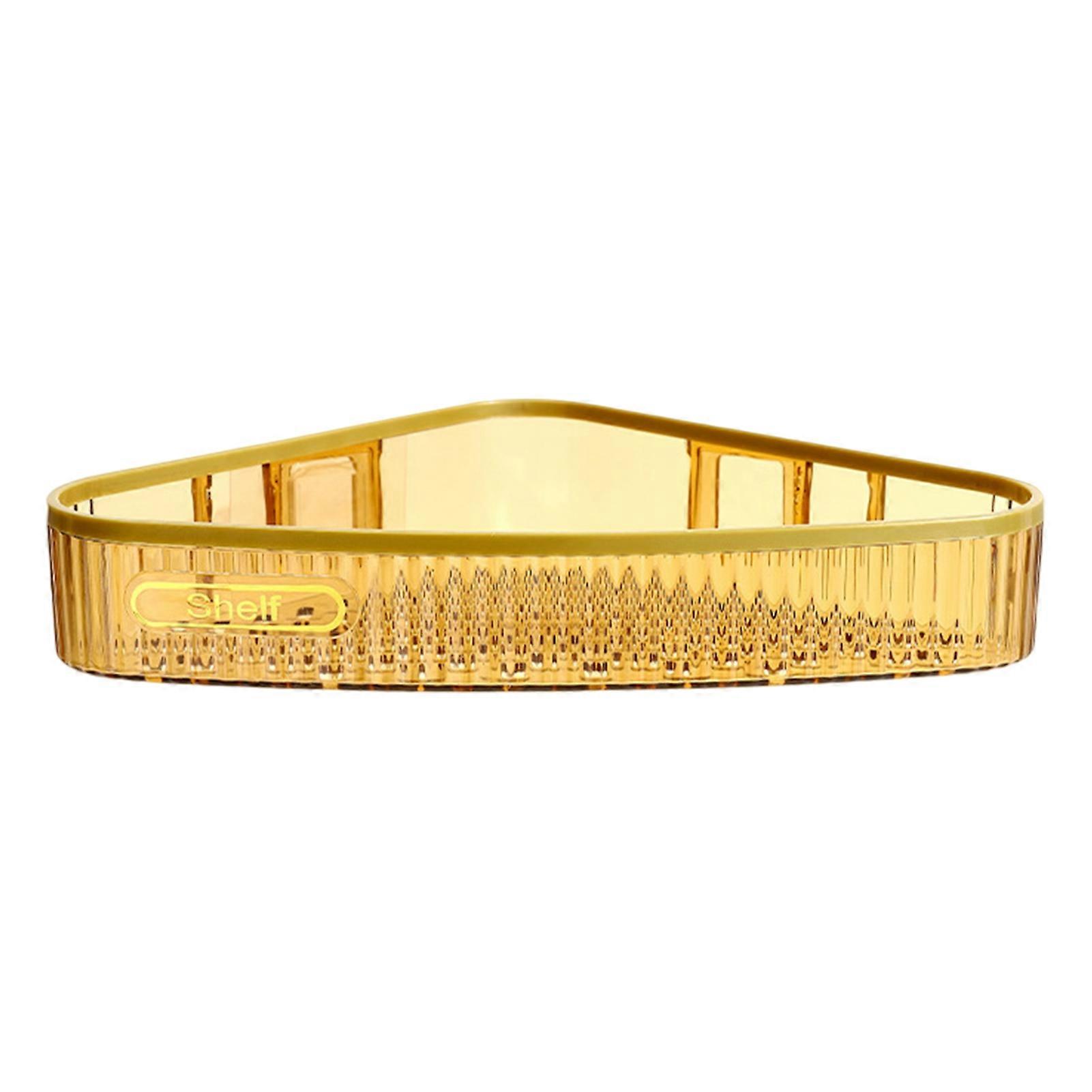Salle de bain Coin Rangement Épaissi Drainant Sans Punch-Free Résistant à l’humidité Non marquant Rangement Grande Adhérence Triangle Forme de Salle de bain Coin Rangement