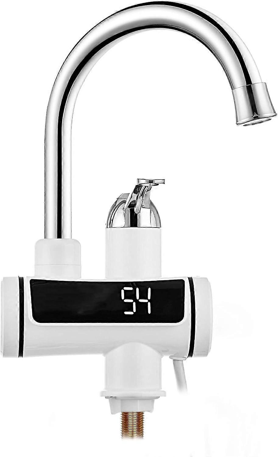 Scaldabagno istantaneo con rubinetto elettrico, riscaldatore intelligente, rubinetto di riscaldamento istantaneo, per roulotte, campeggio