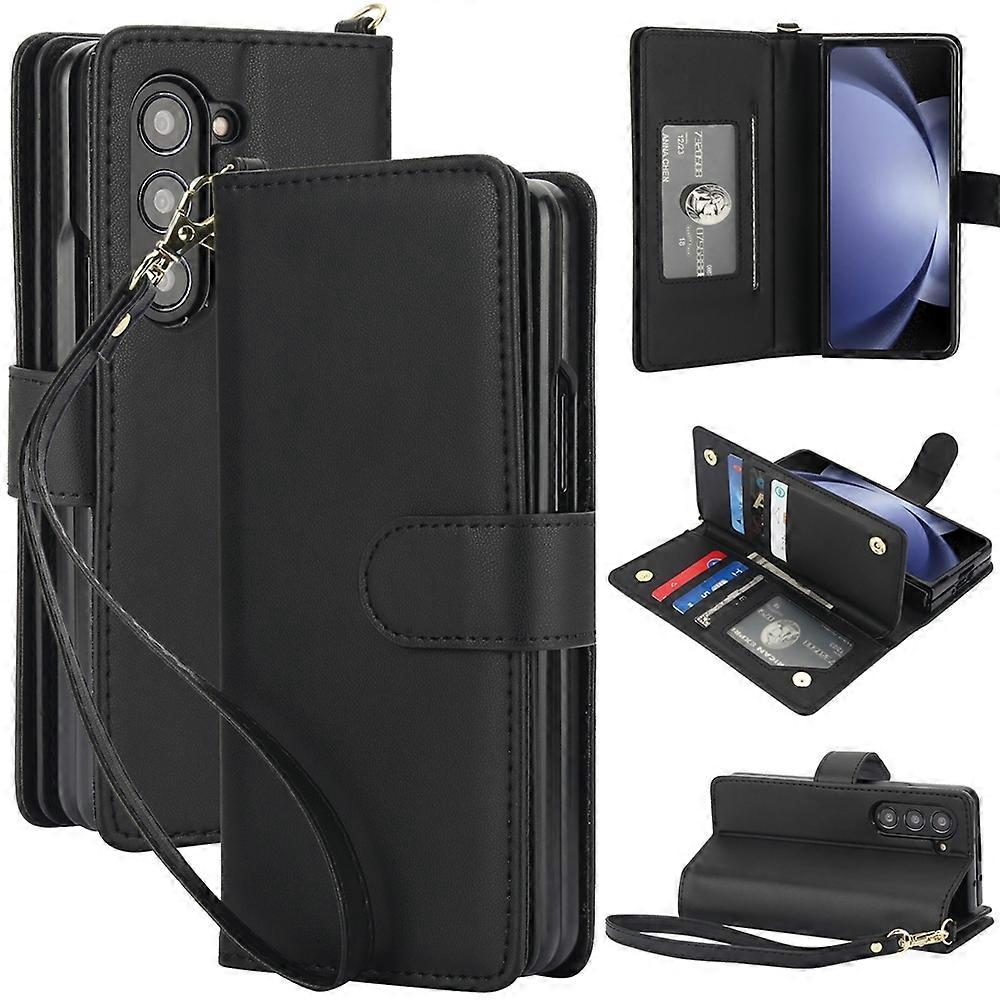 Wallet RFID Leather Case For Samsung Galaxy Z Fold5