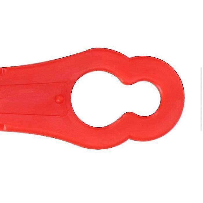 Red plastic cordless lawn mower blade Approx. 84mm total