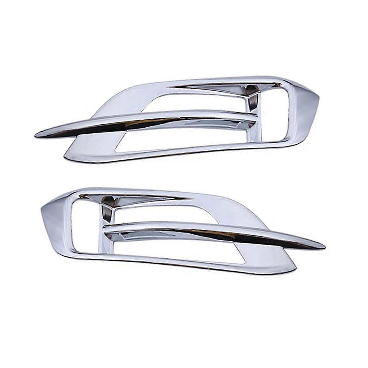 Chrome Car Rear Fog Light Grill Cover Trim for 10Th 2016 2017 2018 2019 Rear Fog Lamp Grille
