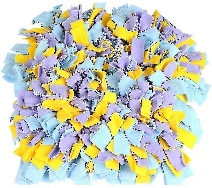 Dog Snuffle Mat 45 X 45 Cm Game Snuffle Mat For Dog Cat Multicolored Foldable Dog Cat Snuffle Mat For Foraging, Exercise, Relaxation
