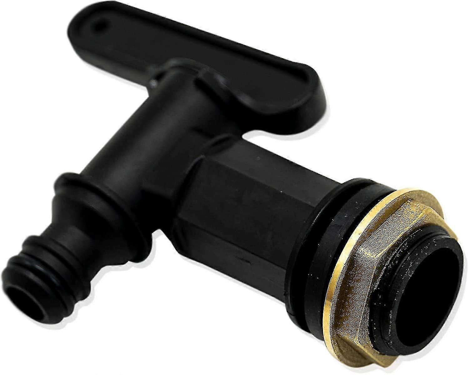 Threaded Replacement Faucet Plastic Snap-on Connector Plastic Water Tank Connector (black) (1pcs)