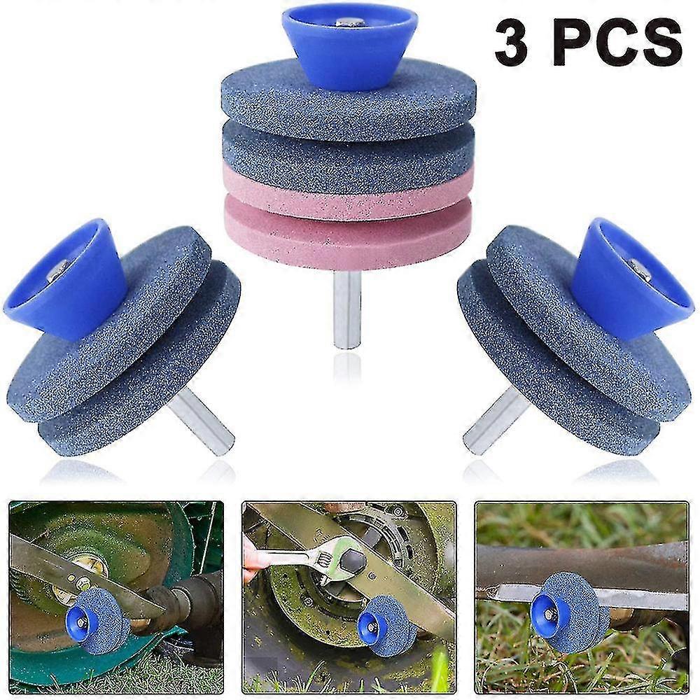 3PCS Grinder for gressklipper Kniver Gressklipper Sharpener-Yvan