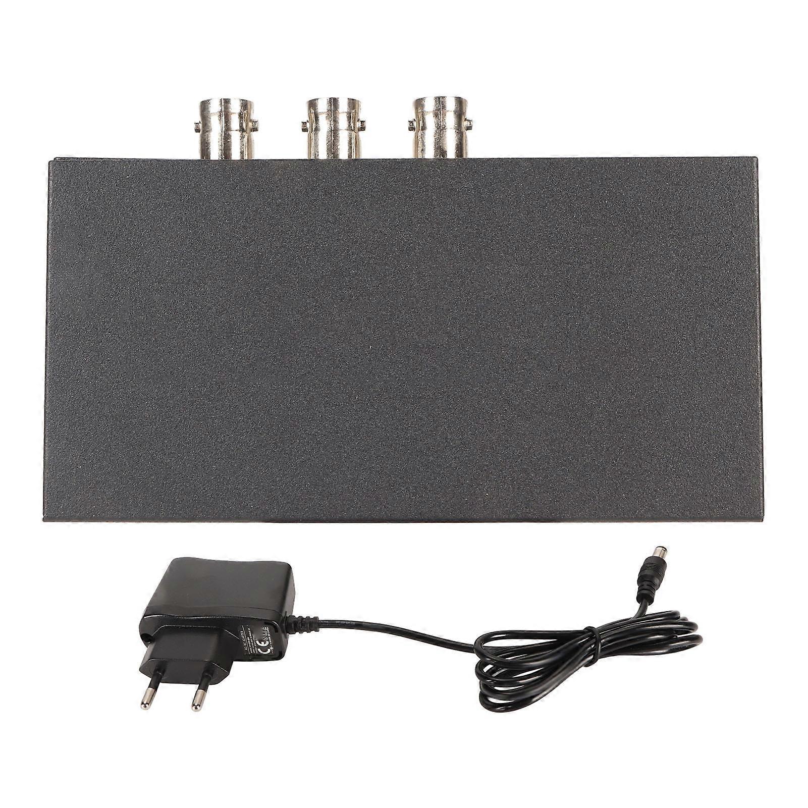 SDI Splitter Professional 1080P υποστήριξη 3G HD SD SDI 1 σε 2 έξω SDI Splitter για τηλεοπτικούς σταθμούς Παρακολούθηση ασφάλειας χώρων εργασίας 100?240V EU Plug