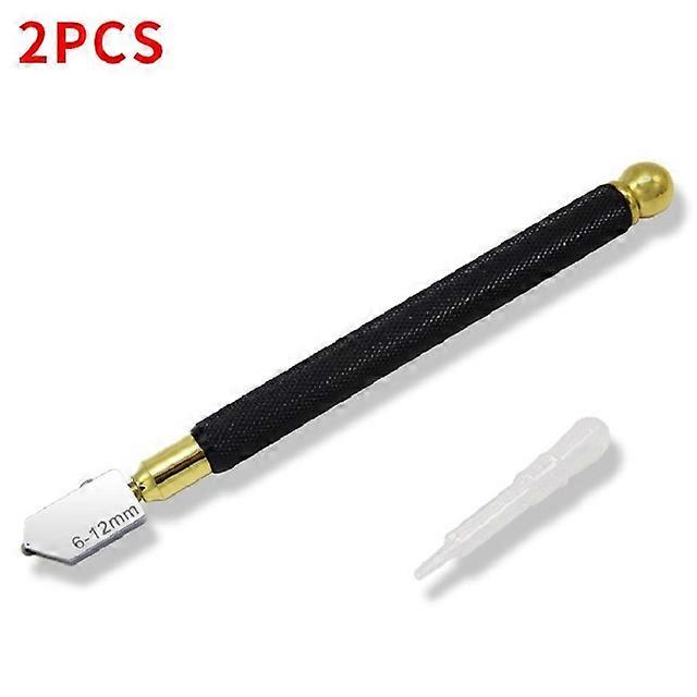 2PCS充油玻璃刀功能划线笔瓷砖切割机