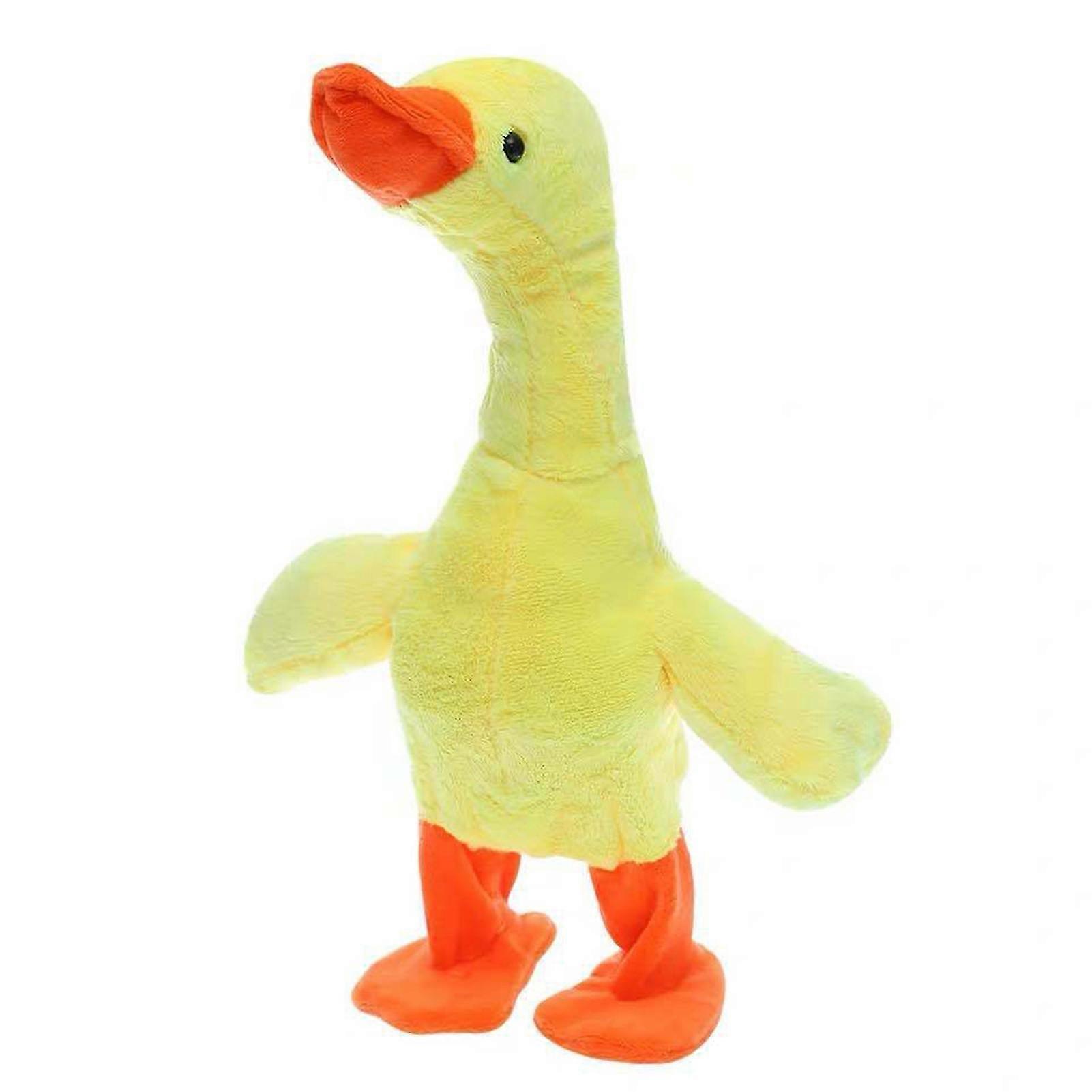 Talking Singing and Walking Duck Electronic Plush Toy Plush Animal Interactive Gift for Kids 15.7"