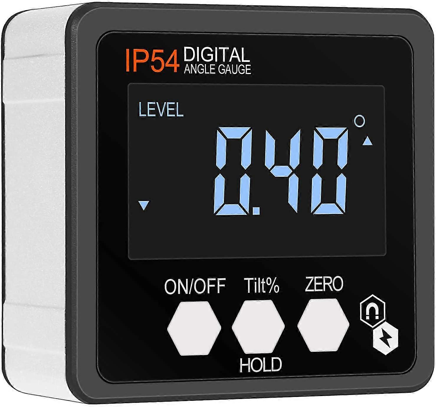 Digital Inclinometer Angle Gauge 4*90 Magnetic Base Waterproof Ip54 Digital Protractor Backlit Display Level Box For Accurate Wood Cutting Auto Repair